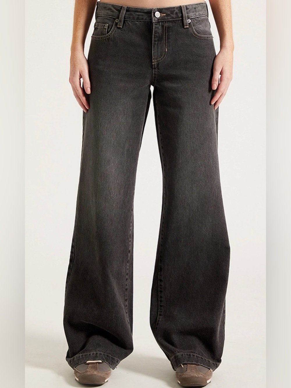 PacSun Casey Low Rise Baggy Jeans in Washed Black ✨BUNDLE AVAILABLE✨